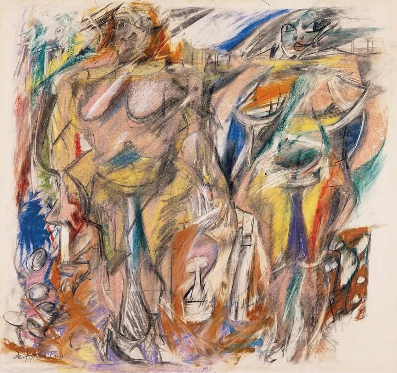 Two Women with Still Life 1950-52 by Willem de Kooning